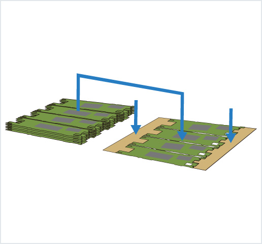 ［Image］PCB placer： HDI 基板用高精度框架排列机